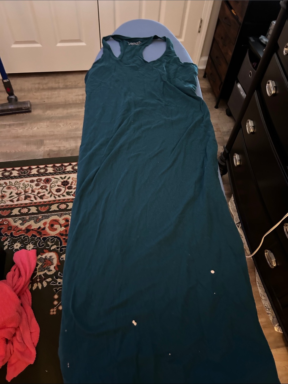Victoria's Secret Teal Racerback Maxi Dress